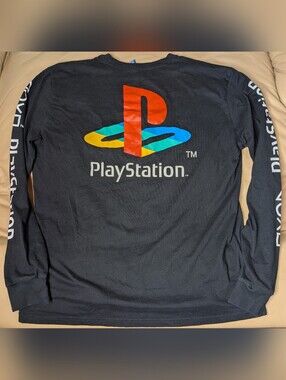 Mens Divided H & M Long Sleeve PlayStation Shirt Mens Large VG Condition